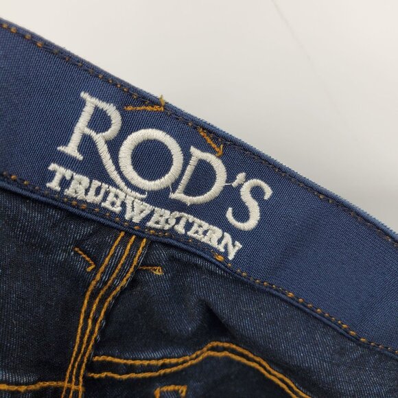 Rod's True Western Light Wash Western Star Button Accent High Rise Jeans 11/12 - Picture 5 of 12